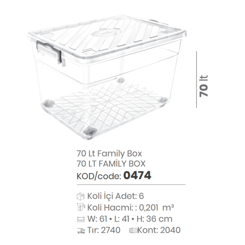 70 LT. FAMILY BOX