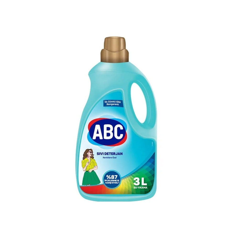 ABC LIQUID DETERGENT 3 KG COLOR