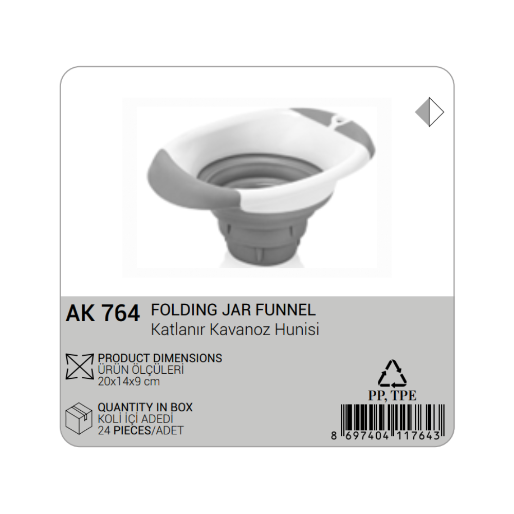 FOLDING JAR FUNNEL