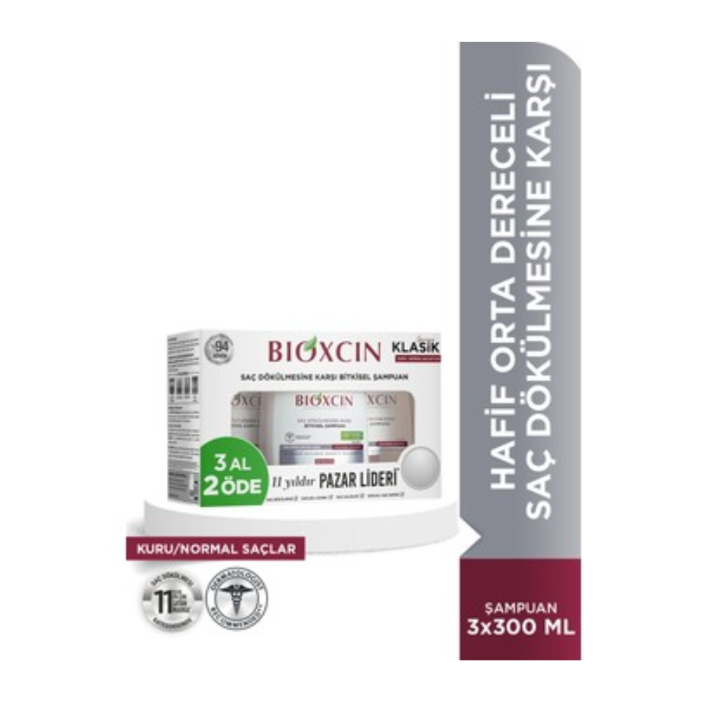 BIOXCIN SHAMPOO 3X300 ML CLASSIC DRY & NORMAL