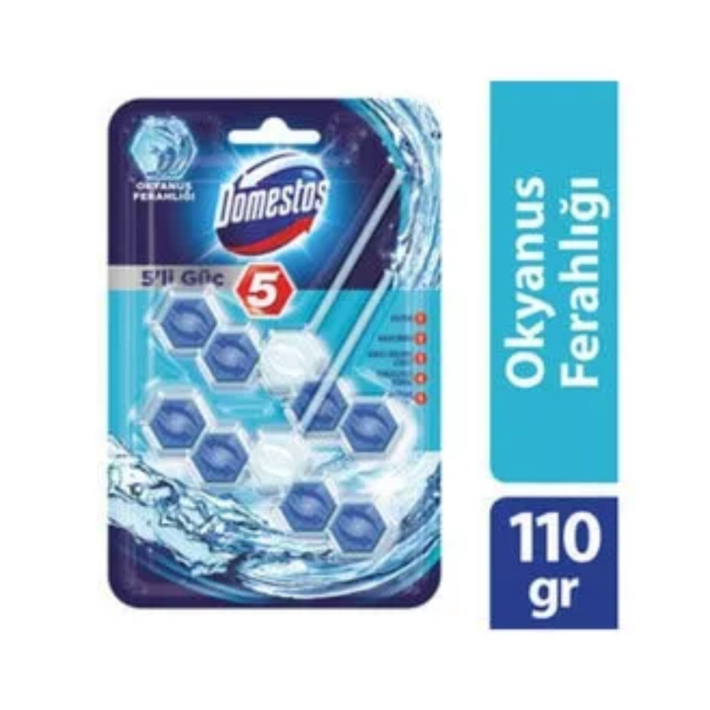 DOMESTOS WC BLOCK 5 POWER 110 GR OCEAN