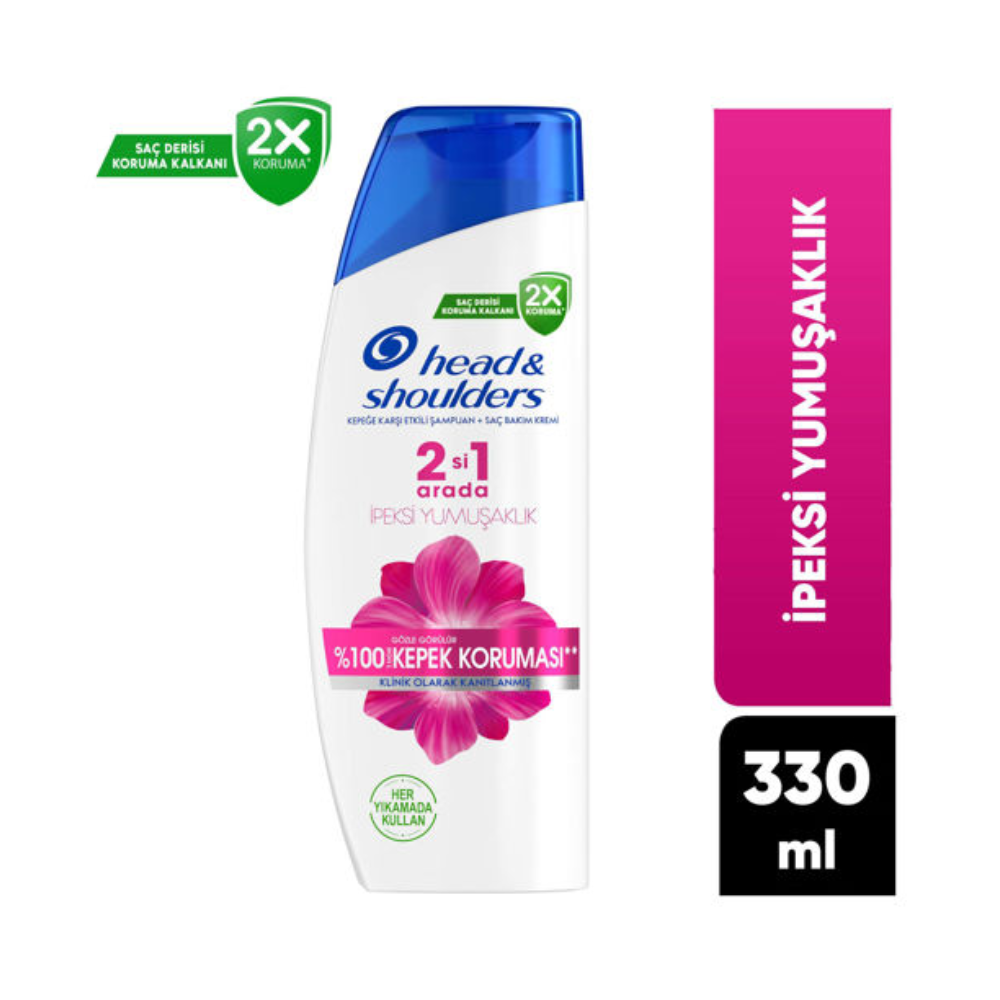 H&S SHAMPOO 330 ML SILKY SOFT 2/1