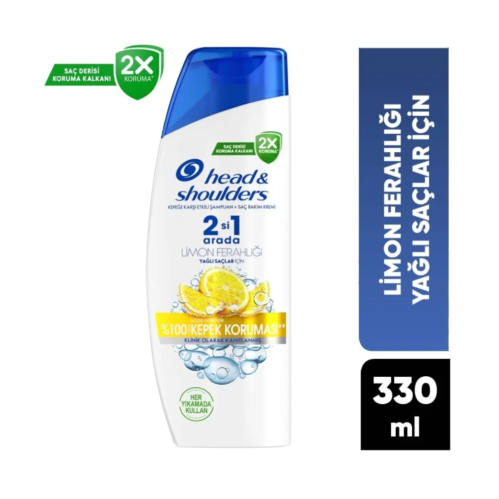 H&S SHAMPOO 330 ML LEMON FRESHNESS 2/1