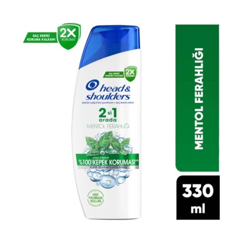 H&S SHAMPOO 330 ML MENTHOL REFRESHMENT 2/1