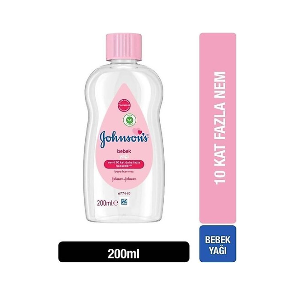 J.BABY BABY OIL 200 ML PINK