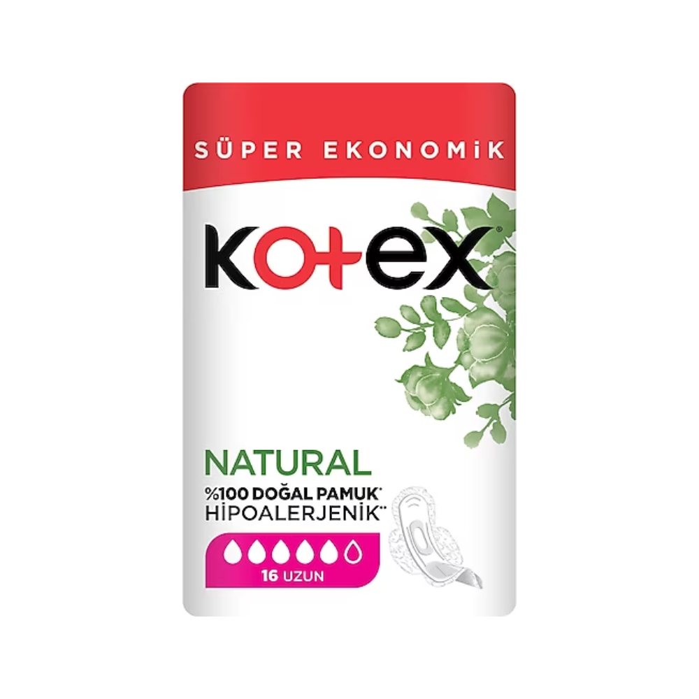 KOTEX NATURAL ULTRA QUADRO LONG 16 PCS