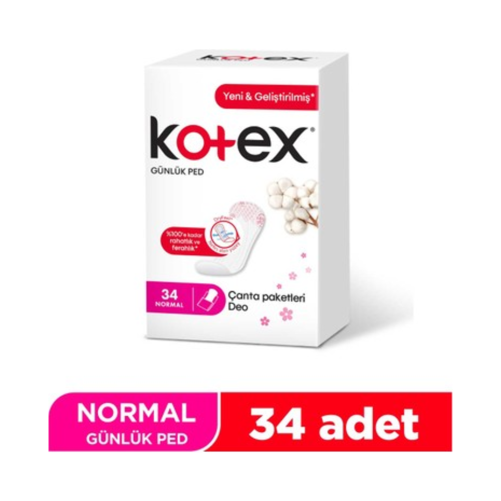 KOTEX NORMAL DAILY PAD 34 PCS DEO