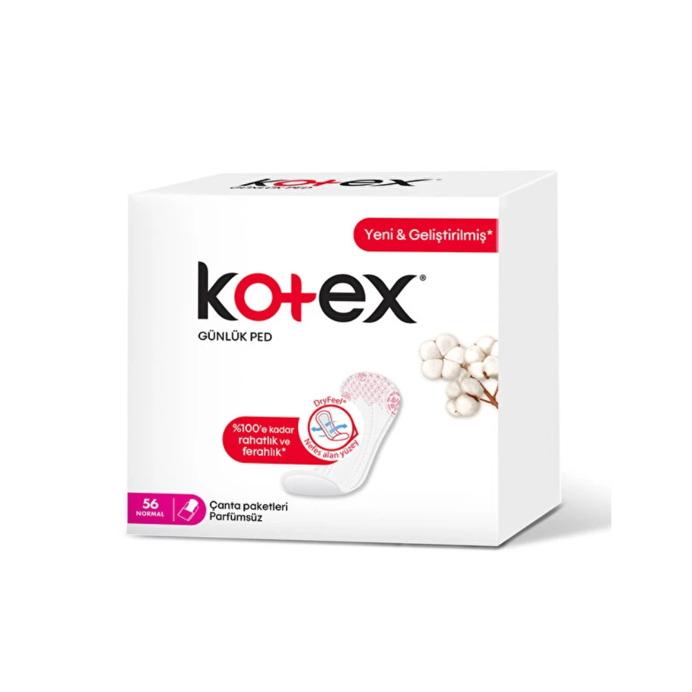 KOTEX NORMAL DAILY PAD 56 PCS PERFUME FREE