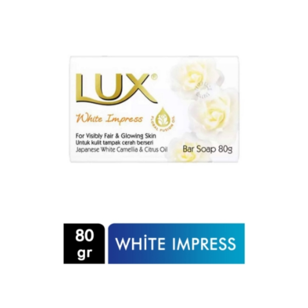 LUX BAR SOAP 80G BRIGHT IMPRESS JAPANESE CAMELLIA AND CITRUS OIL