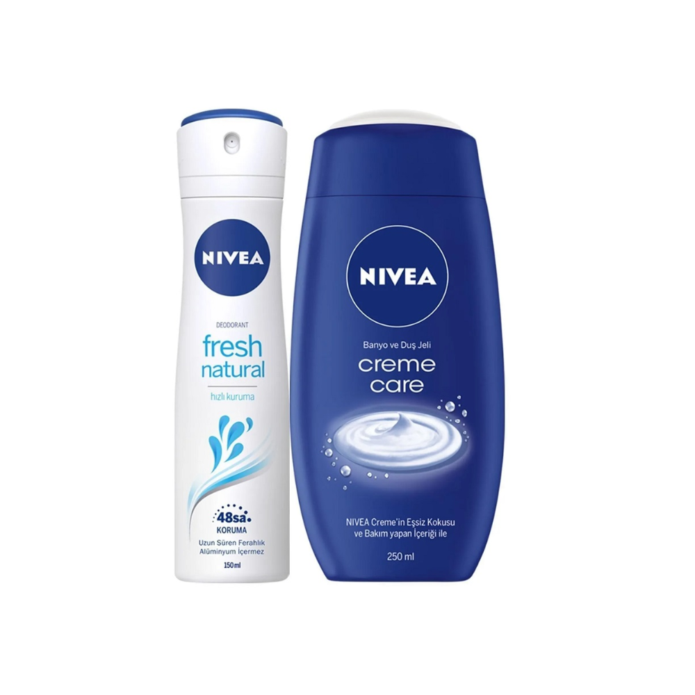 NIVEA DEO 150 ML BYN FRESH + CREAM CARE SHOWER GEL 250 ML