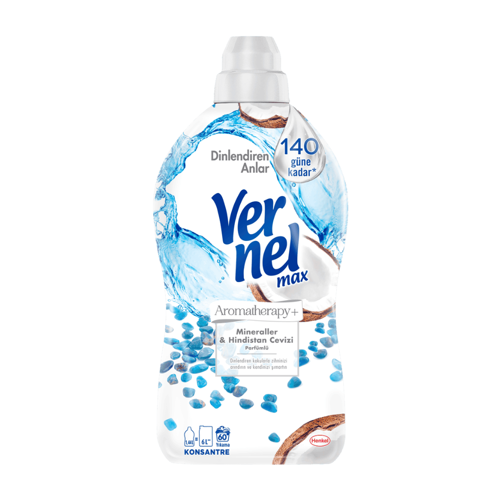 VERNEL MAX SOFTENER 1440 ML AROMATHERAPY & COCONUT