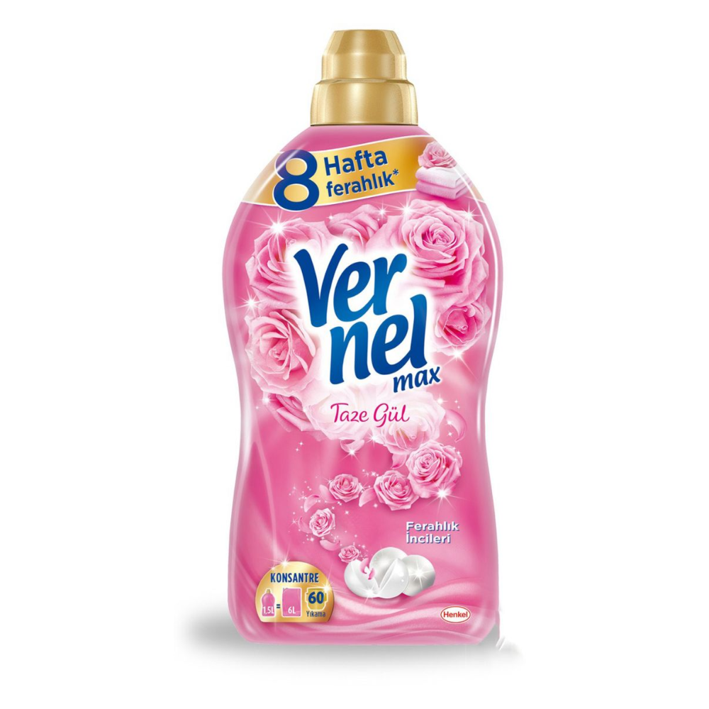 VERNEL MAX SOFTENER 1440 ML FRESH ROSE