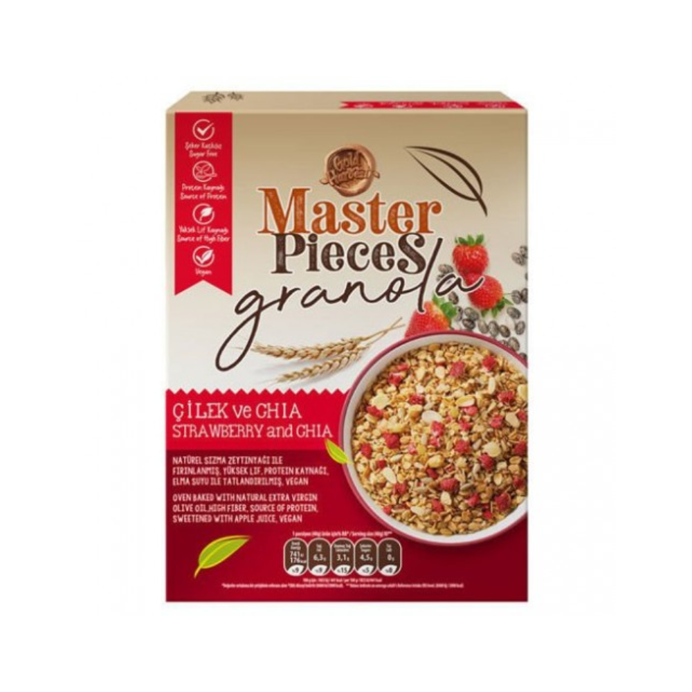 MASTER PIECES GRANOLA STRAWBERRY ÇIA 300 GR