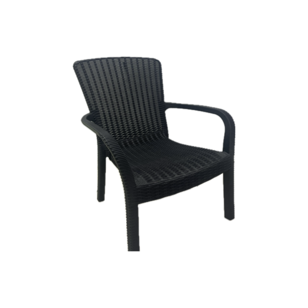 SEDAN RADDAN CHAIR BLACK