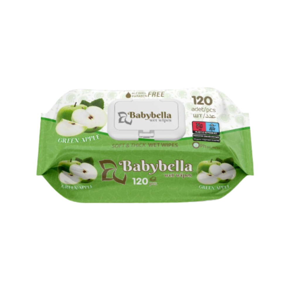 BABYBELLA WET WIPES 120 PCS (apple)