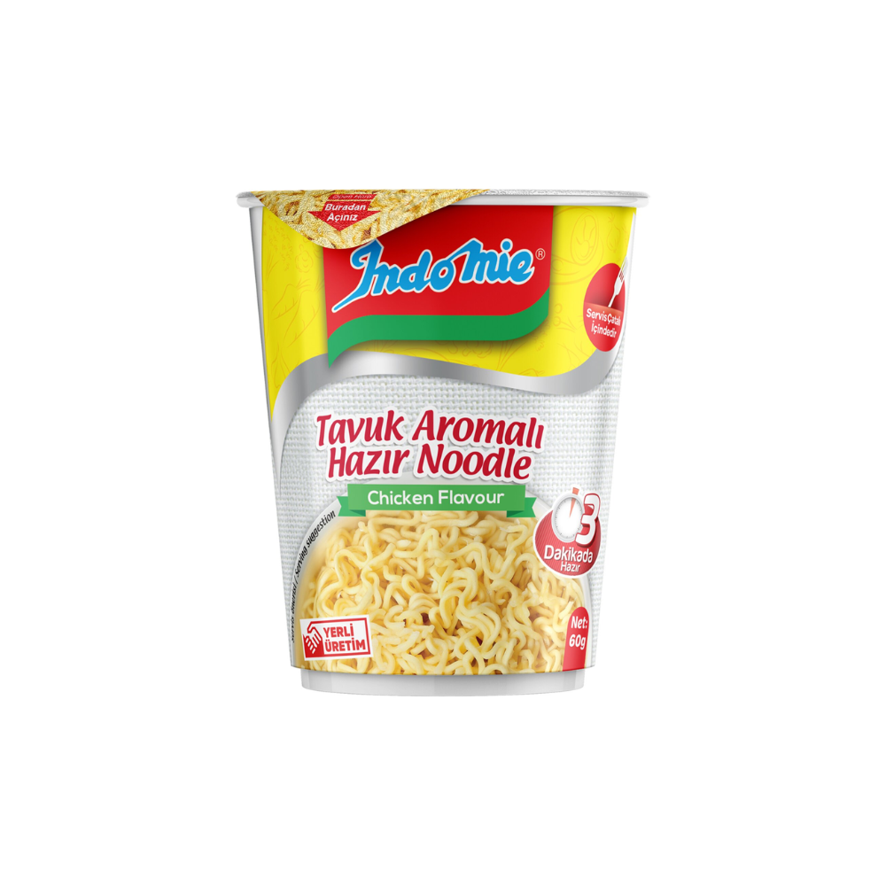 INDOMIE NOODLE CUP CHICKEN FLAVOUR 60 GR