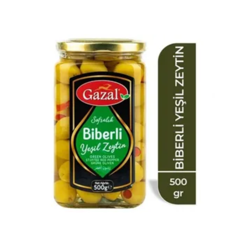 GAZAL 500 GR OLİVE WİTH GREEN PEPPER