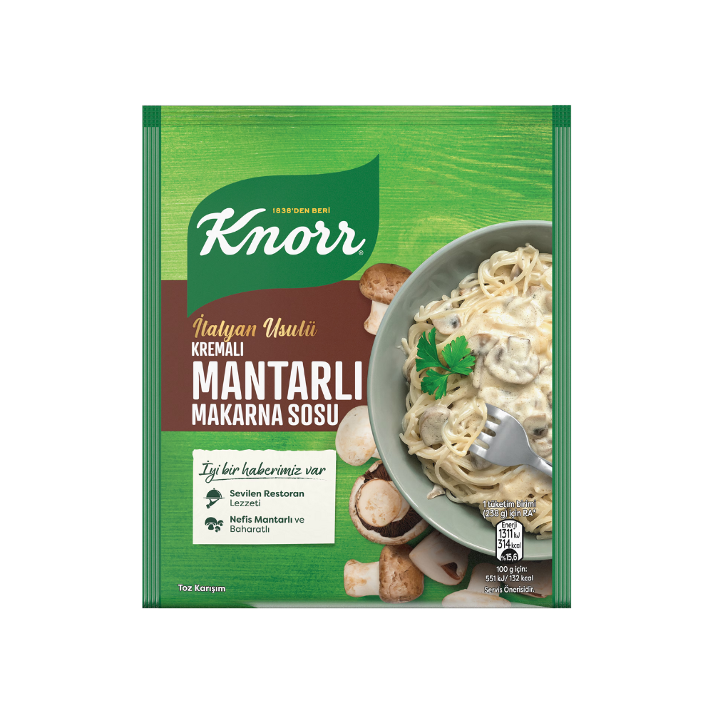 KNORR PASTA SAUCE WITH MUSHROOM CREAM