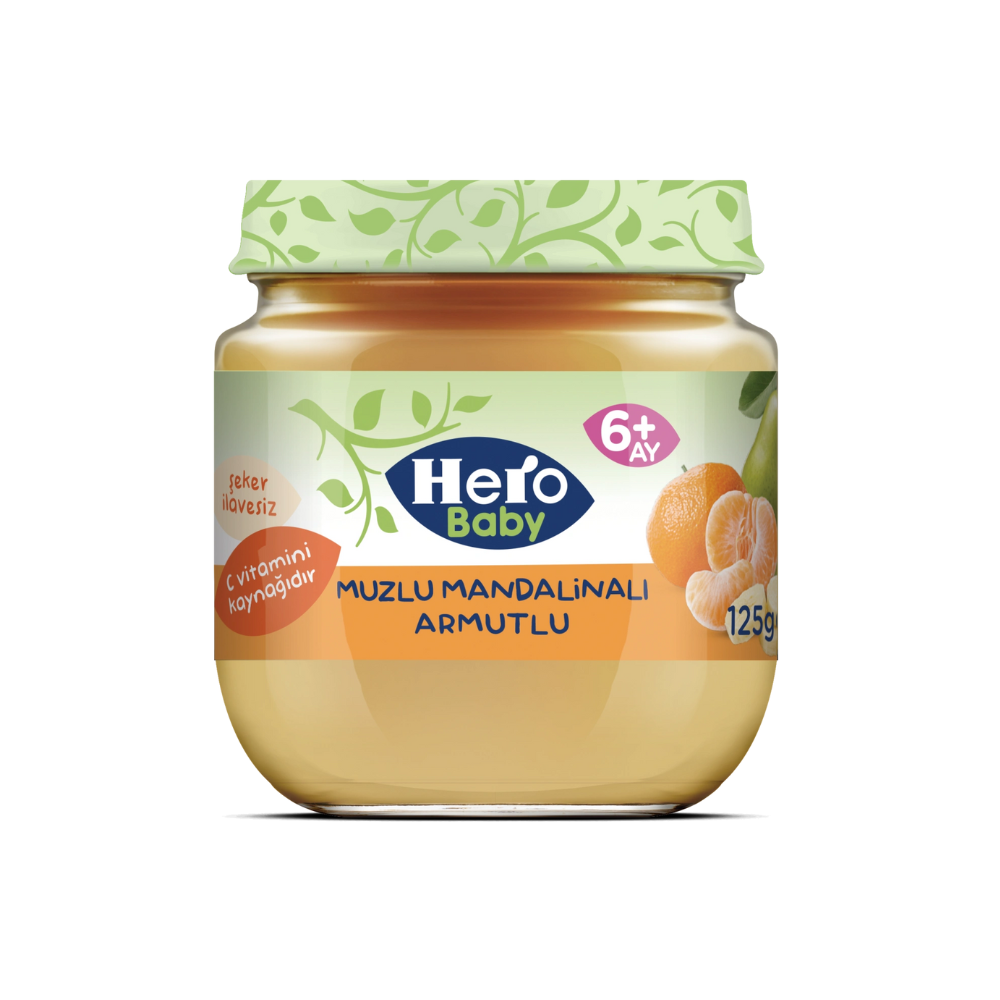 ÜLKER HERO BABY ORGANIC GRAIN BANANA PEAR 120GR