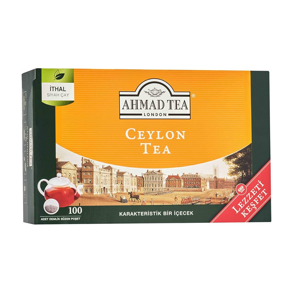 AHMAD TEA TEAPOT BAGS 100 PACKS CEYLON