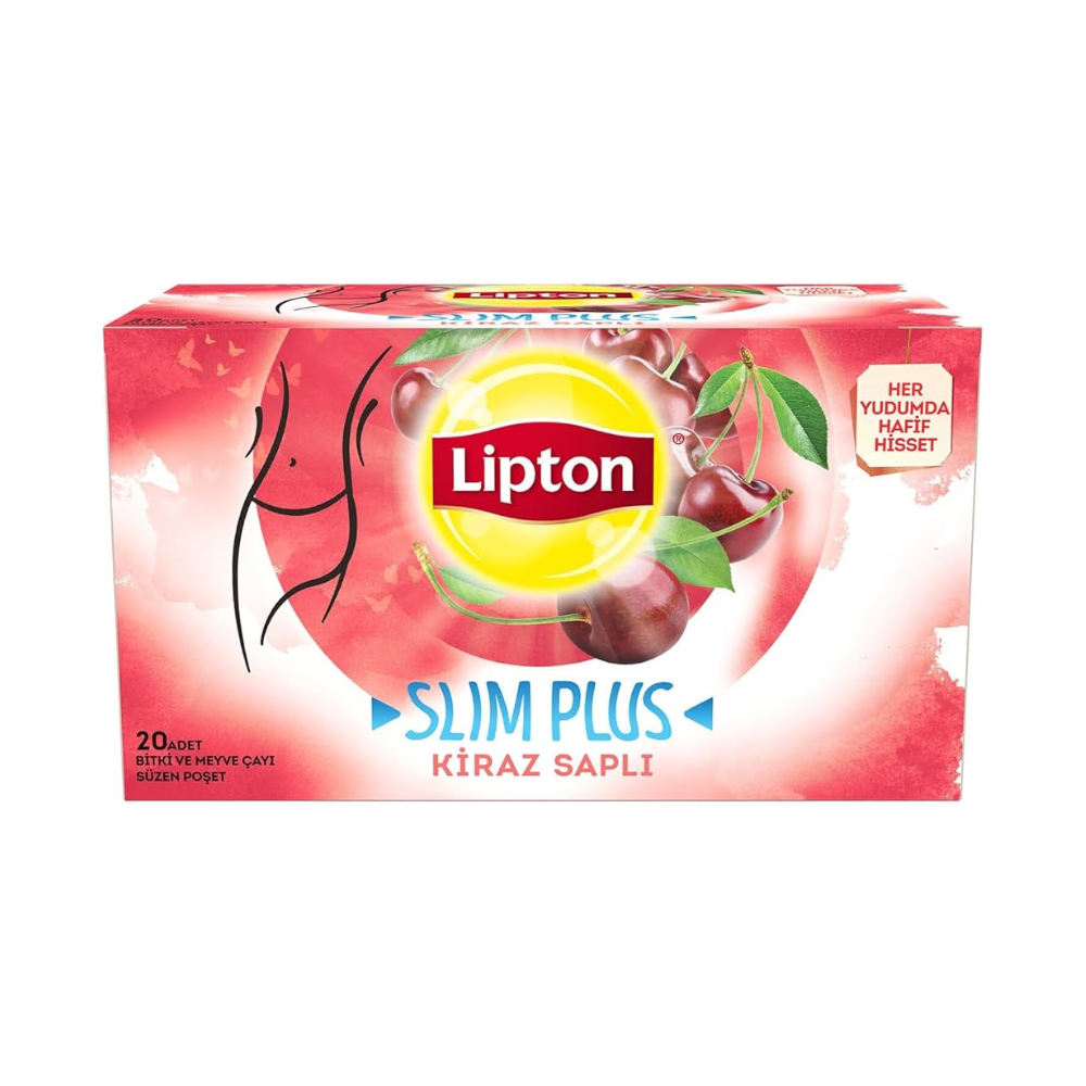 LIPTON SLIM PLUS CHERRY 36GR - 20 PCS