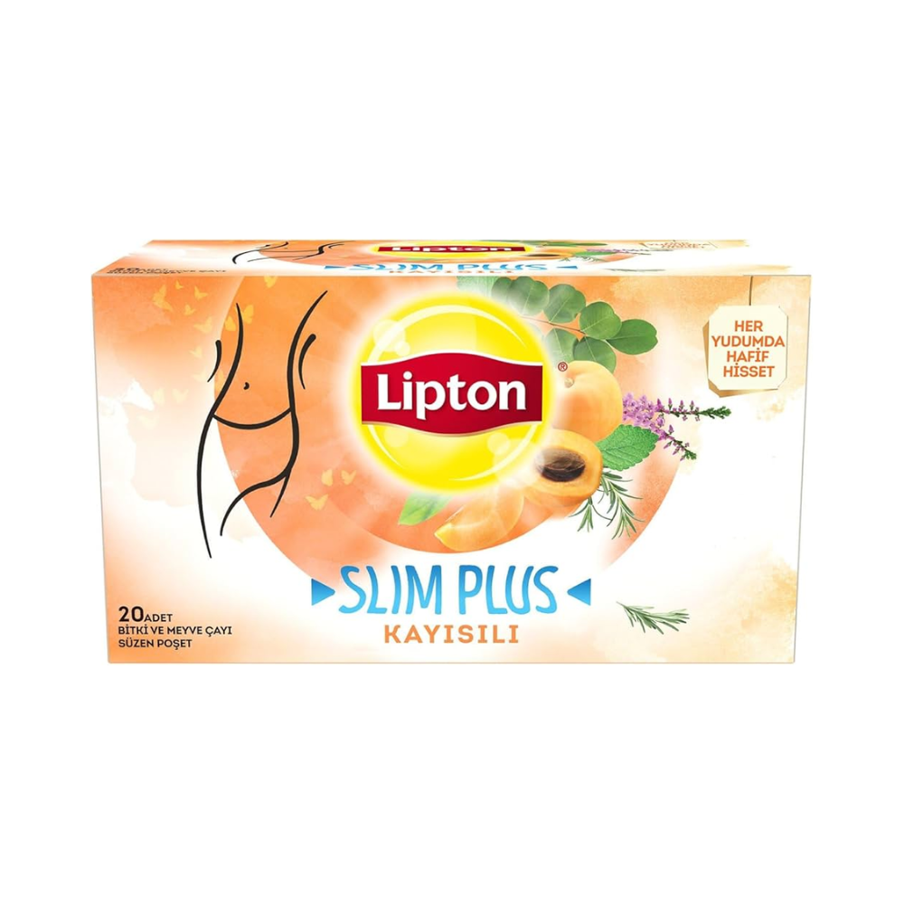 LIPTON SLIM PLUS APRICOT 20 PCS