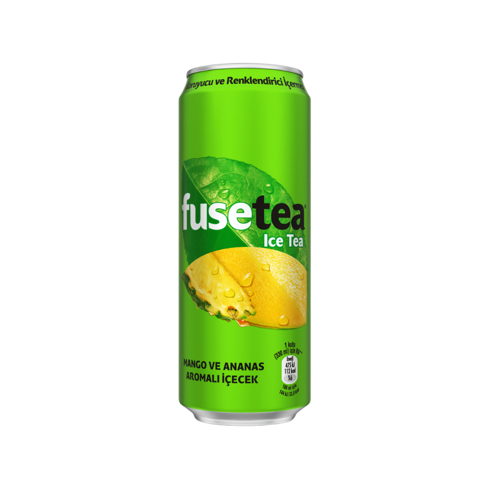 FUSE TEA 330 ML CAN MANGO-PINEAPPLE