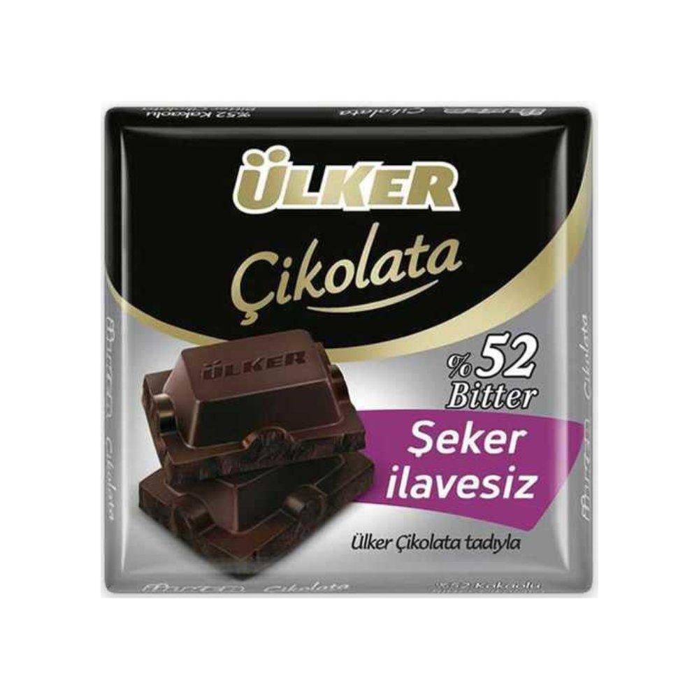 ÜLKER CHOCOLATE DARK SQUARE 52% 60GR