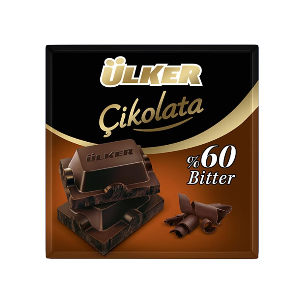 ÜLKER 60% DARK CHOCOLATE SQUARE 60GR