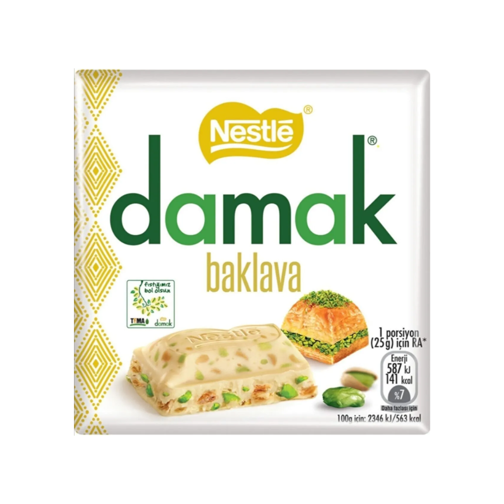 NESTLE DAMAK BAKLAVA SQUARE 60 GR