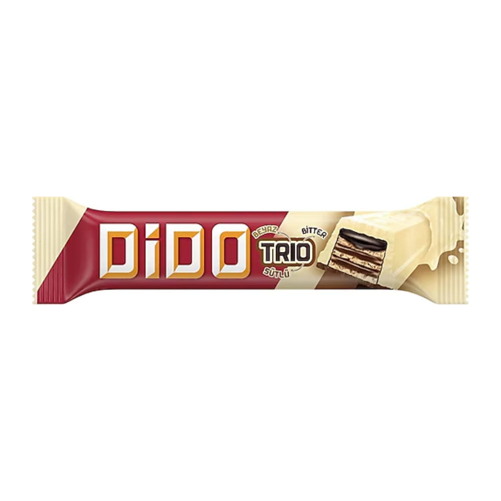 ÜLKER DIDO TRIO WHITE CHOCOLATE WAFER 36.5 GR