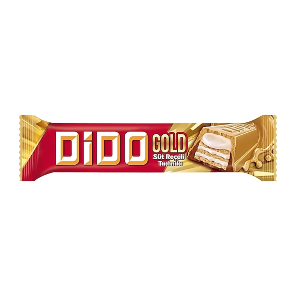 ÜLKER DIDO GOLD CHOCOLATE WAFER WITH SWEET CONDENSED MILK 36 GR