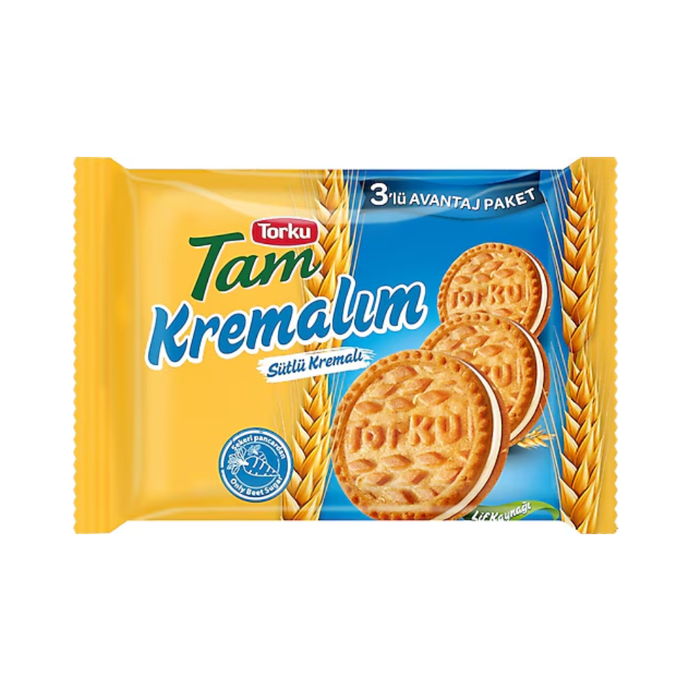 TORKU WHOLE WHEAT MILK CREAM BISCUIT 249 GR