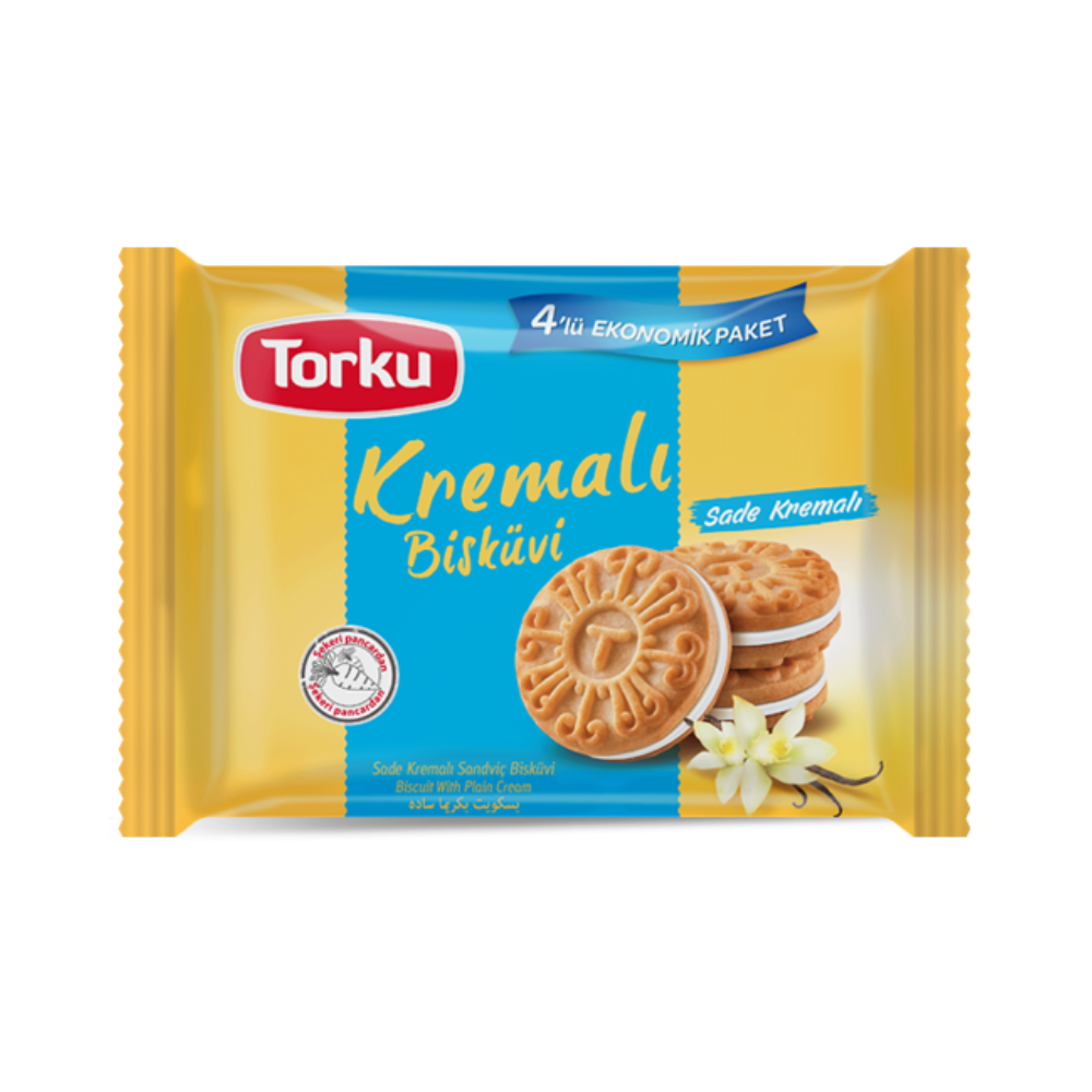 TORKU PLAIN CREAM BISCUITS (4X61GR)