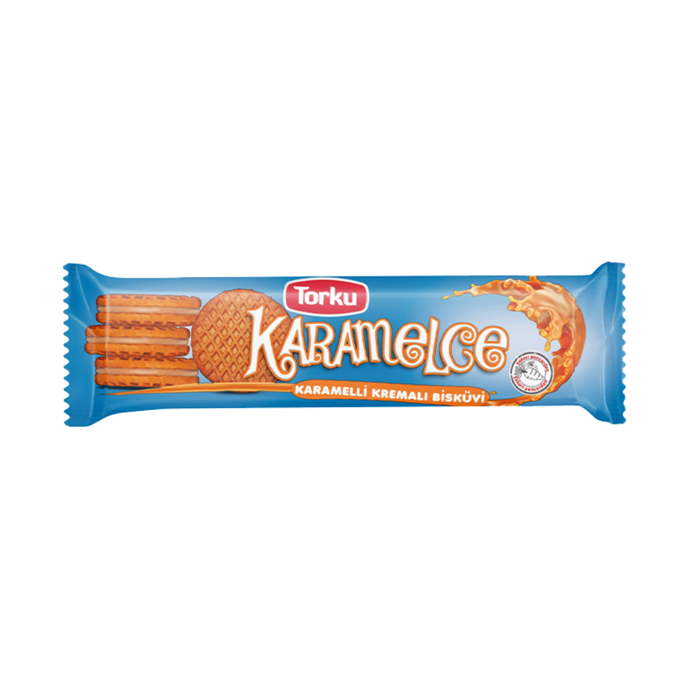 TORKU CARAMEL CREAM BISCUITS WITH CARAMEL 100 GR