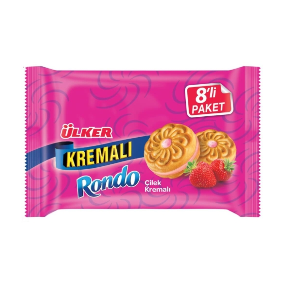 ÜLKER RONDO STRAWBERRY BISCUIT 488 GR