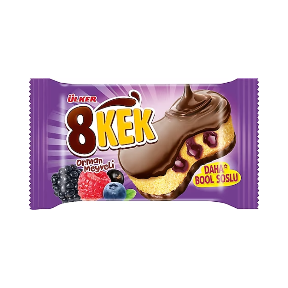 ÜLKER DANKEK 8 KEK WITH FOREST FRUITS 55 GR