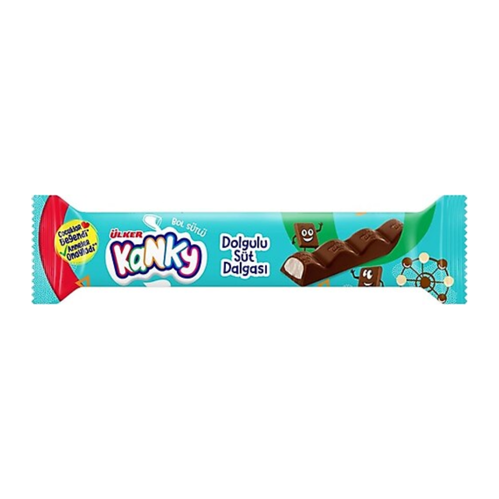 ÜLKER KANKY FILLED HAZELNUT MILK WAVE 13 GR