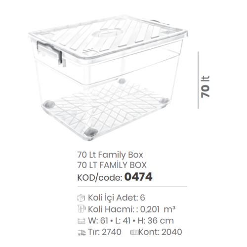 70 LT. FAMILY BOX