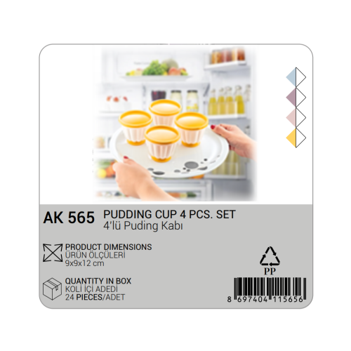 PUDDING CUP 4PCS SET