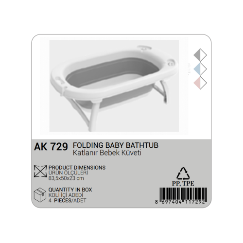 FOLDING BABY BATHTUB