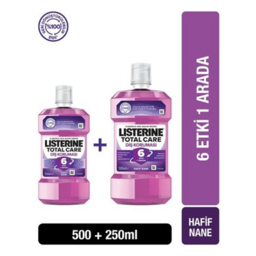 LISTERINE TOTAL CARE 500ML + 250ML