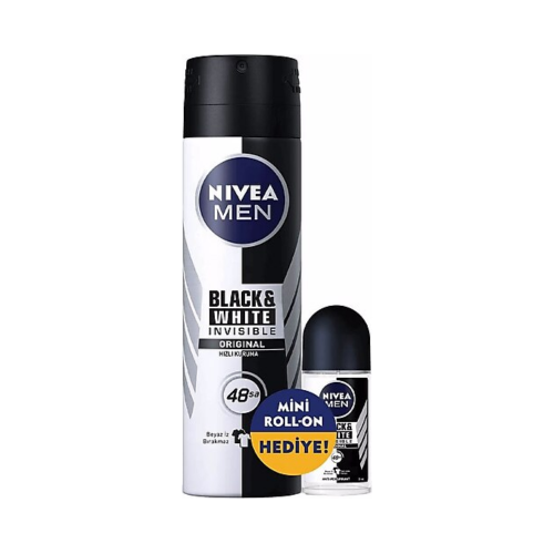 NIVEA DEO 150 ML ERK BLACK & WHITE +ORIGINAL 25 ML