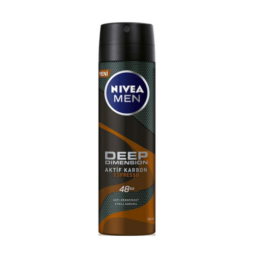 NIVEA SPRAY ERK 150 ML MEN DEEP ACTIVATED CARBON