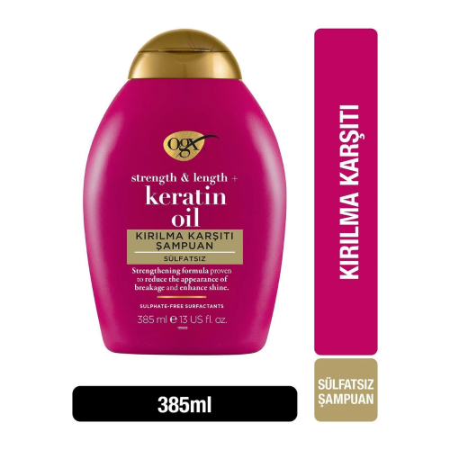 OGX ANTI-BREAKAGE KERATIN OIL SHAMPOO 385ML