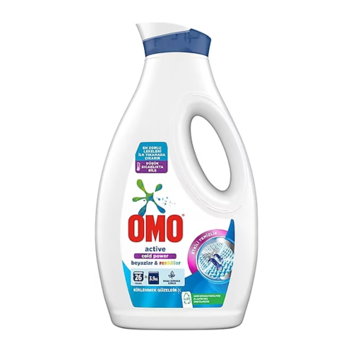 OMO LIQUID 1690 ML ACTIVE COLD POWER WHITE-COLORED