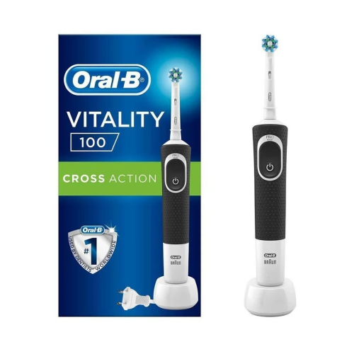 ORAL-B RECHARGEABLE D100 BLACK CROSS ACTION