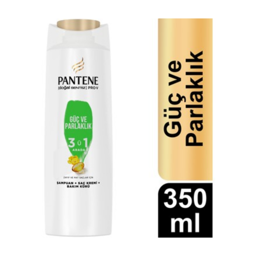 PANTENE SHAMPOO 350 ML POWER AND BRIGHT 3/1