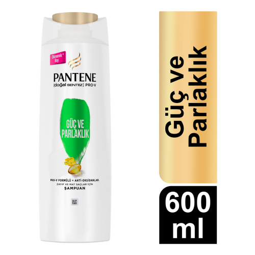 PANTENE SHAMPOO 600 ML POWER AND BRIGHT