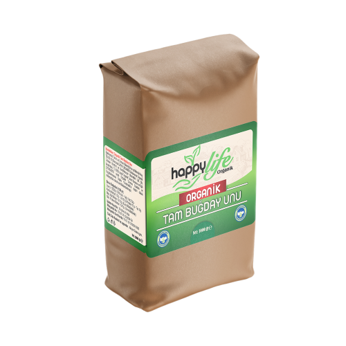 HAPPY LIFE ORGANIC WHOLE WHEAT FLOUR 1000 GR